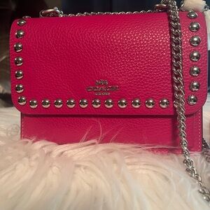 Coach Pink Mini Klare- New never worn.
